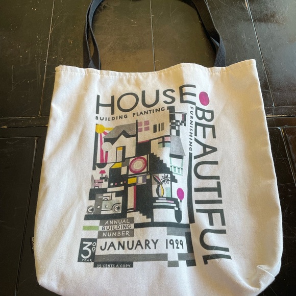 Society6 Black and White Graphic Tote Bag - Picture 1 of 13